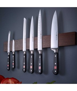 Uniharpa Portacoltelli magnetico in legno supporto universale per coltelli e organizer. 