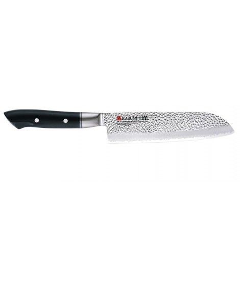 Santoku Messer 18 cm - Kasumi Hammered San Mai