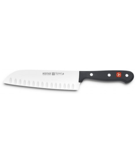 Santoku Messer mit Kullenschliff 17 cm - Wüsthof Gourmet